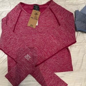 Pink active wear croptop